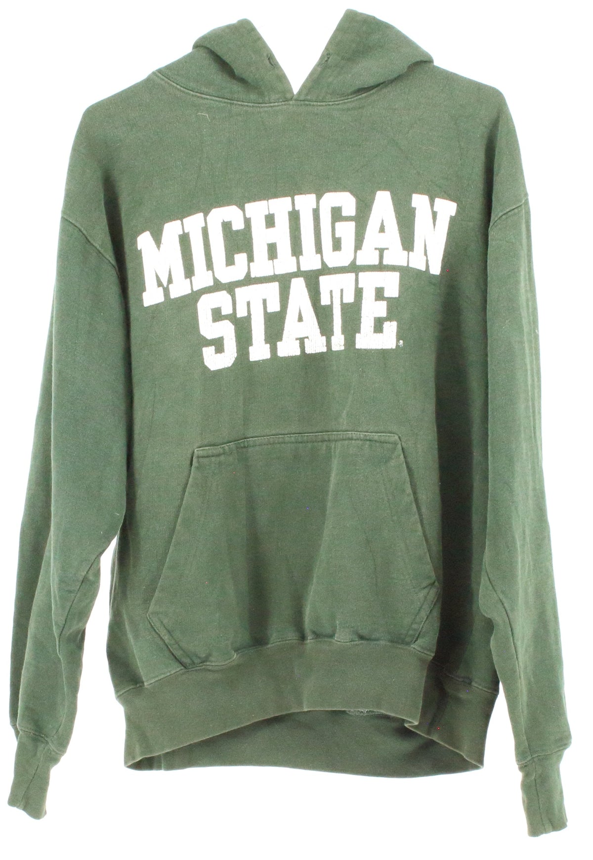 Steve And Barry's Dark Green Michigan State Front Graphic Hooded Sweatshirt