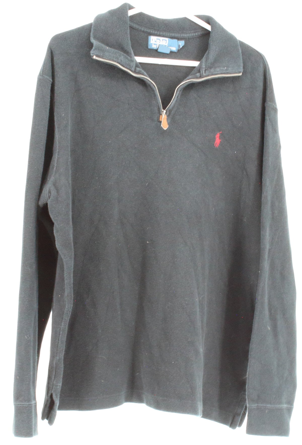 Ralph Lauren Black Half Zip Pullover Sweatshirt