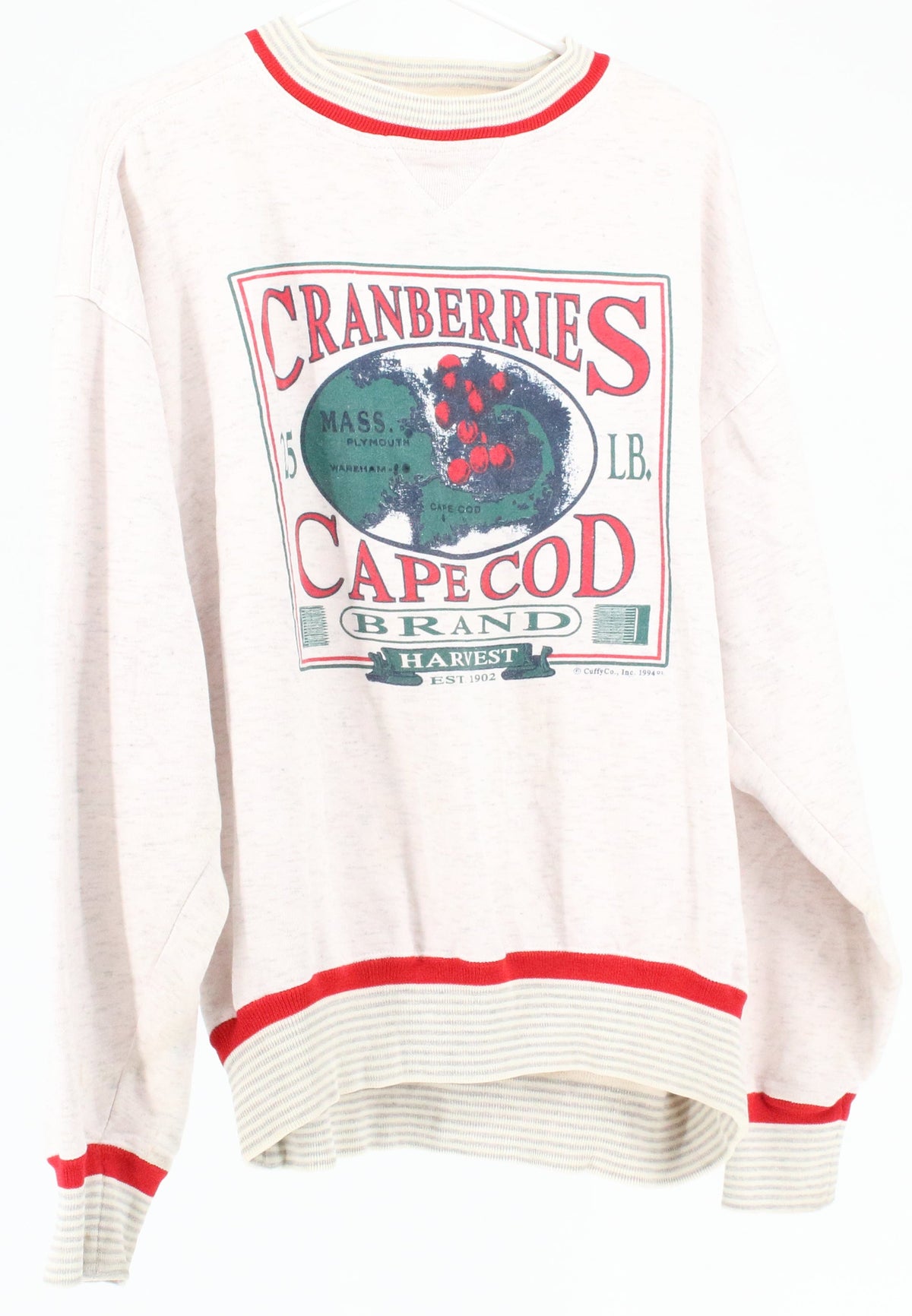 BAC Grey Cranberry Cape Cod Front Graphic Sweatshirt