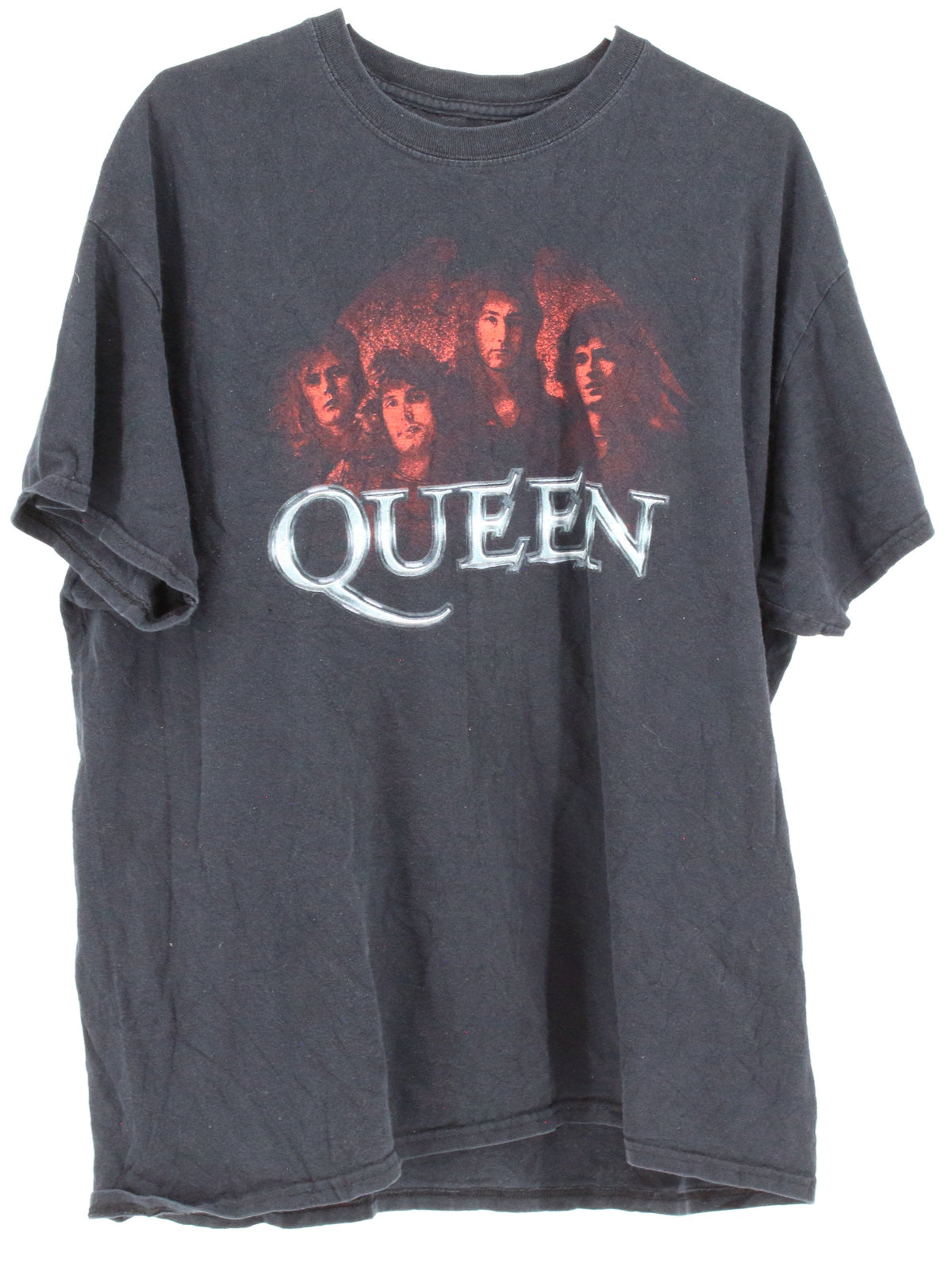 Queen Official Merch Black Front Graphic Band Tee
