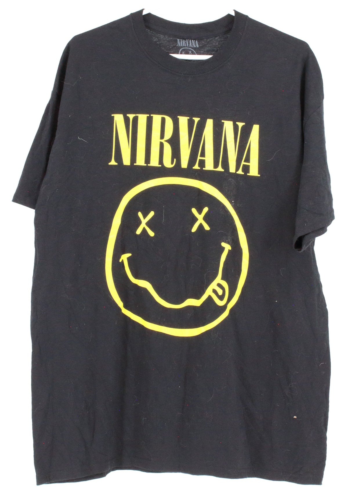 Nirvana Black and Yellow Frong Graphic Band Tee