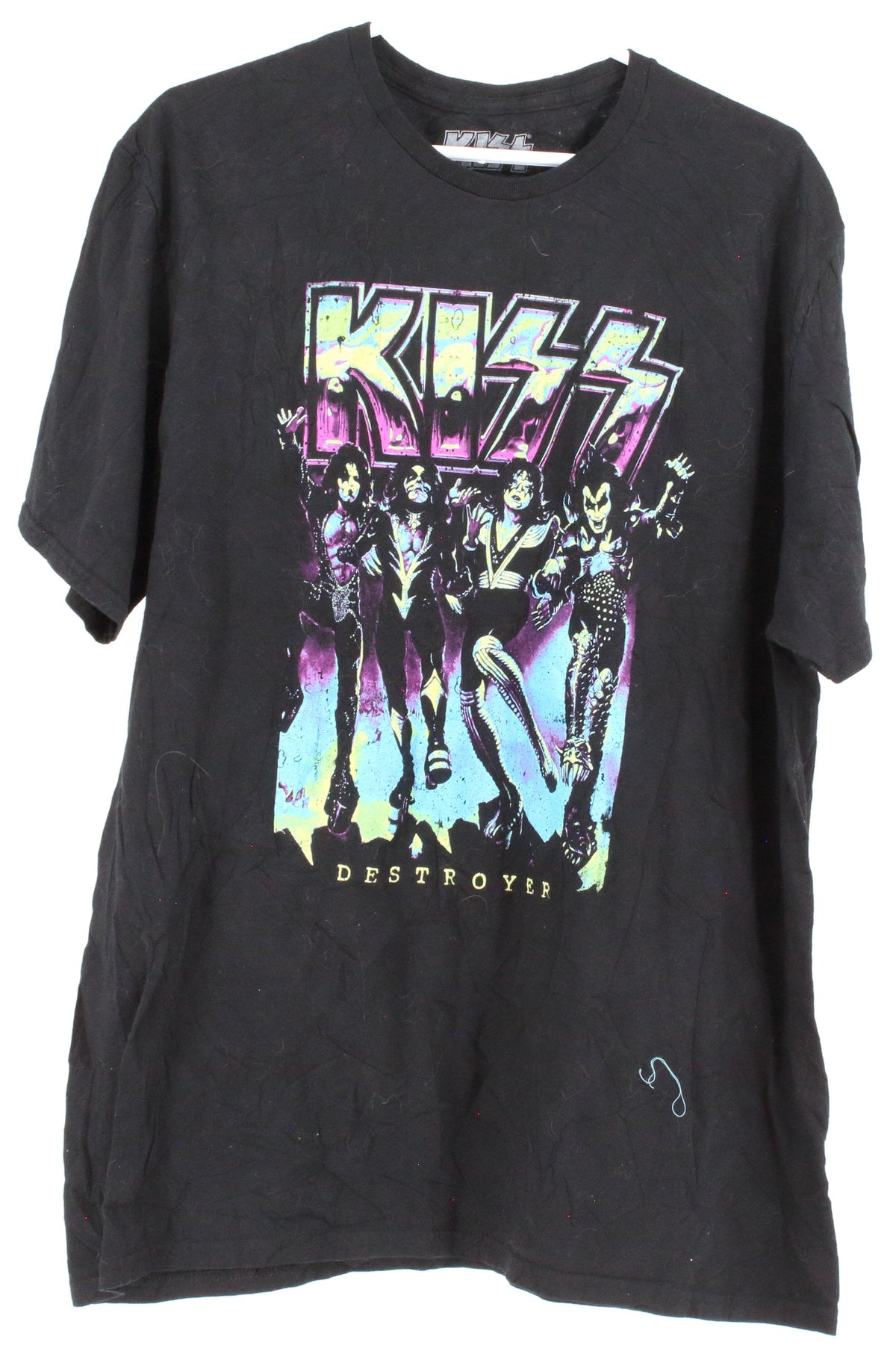 Kiss Black Destroyer Front Graphic Band Tee