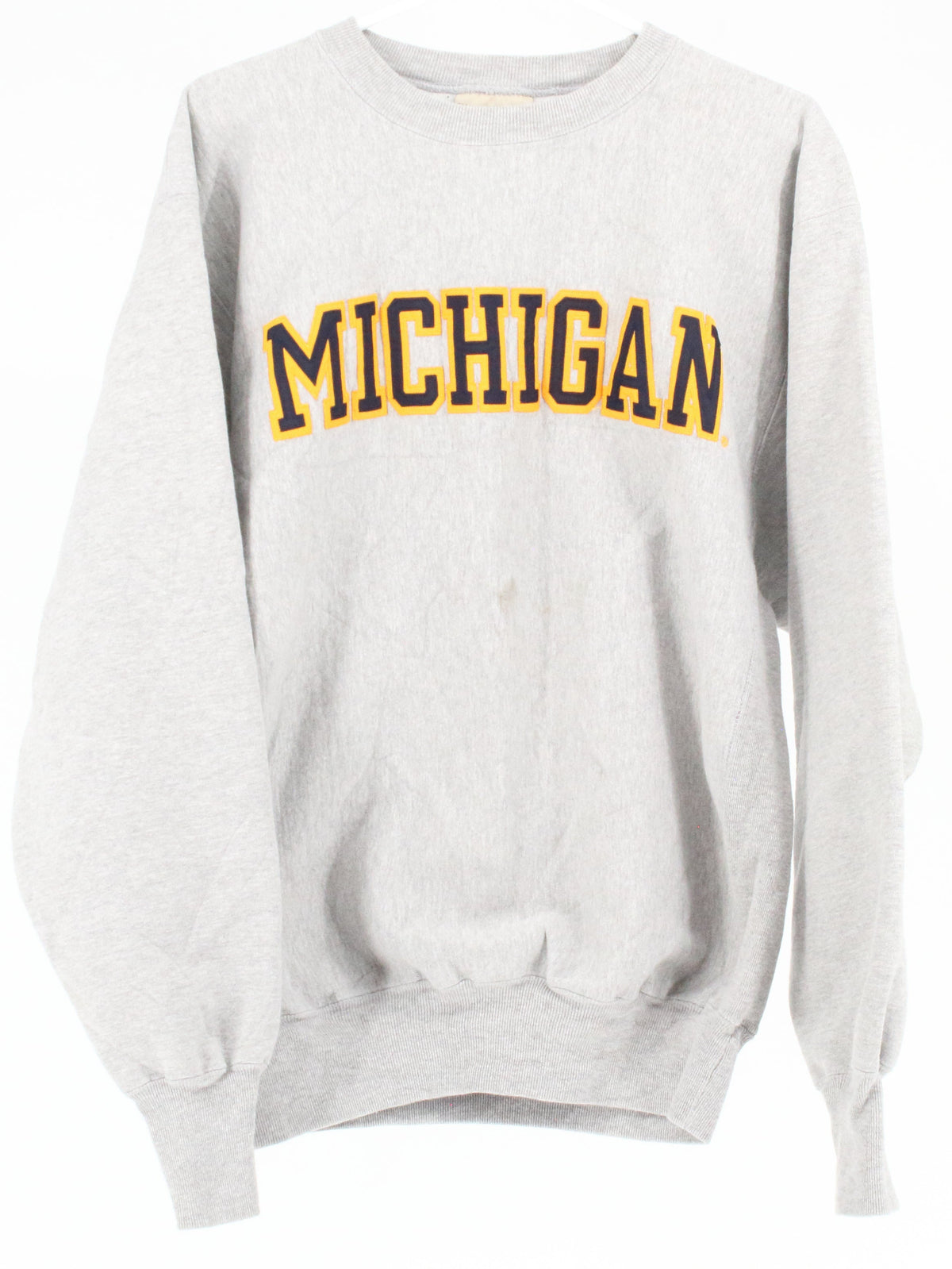 Steve And Barry's University Sportswear Grey Michigan Front Patch Sweatshirt