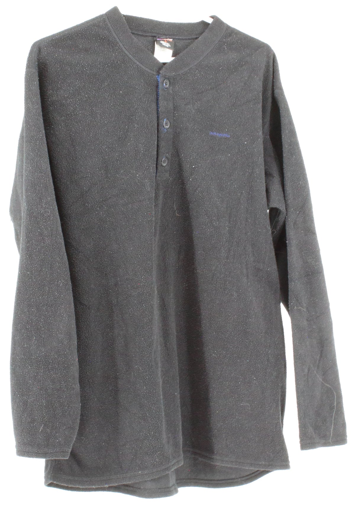 Patagonia Capilene Black Button-up Up Sweatshirt