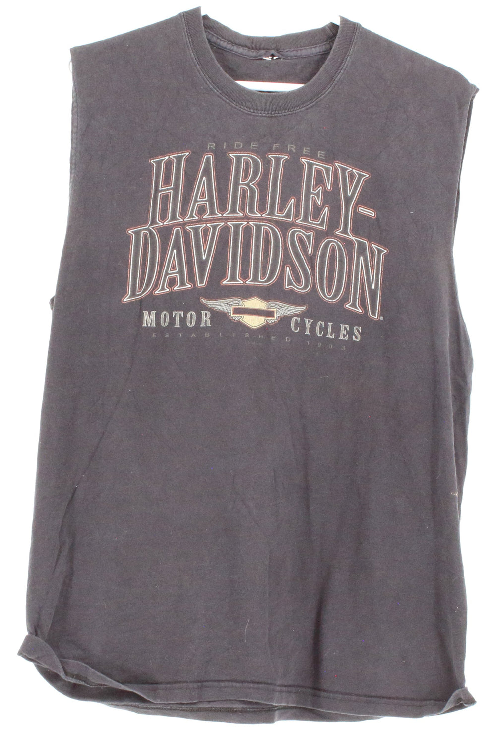Harley Davidson Black Beartooth Front & Back Graphic Print Tank