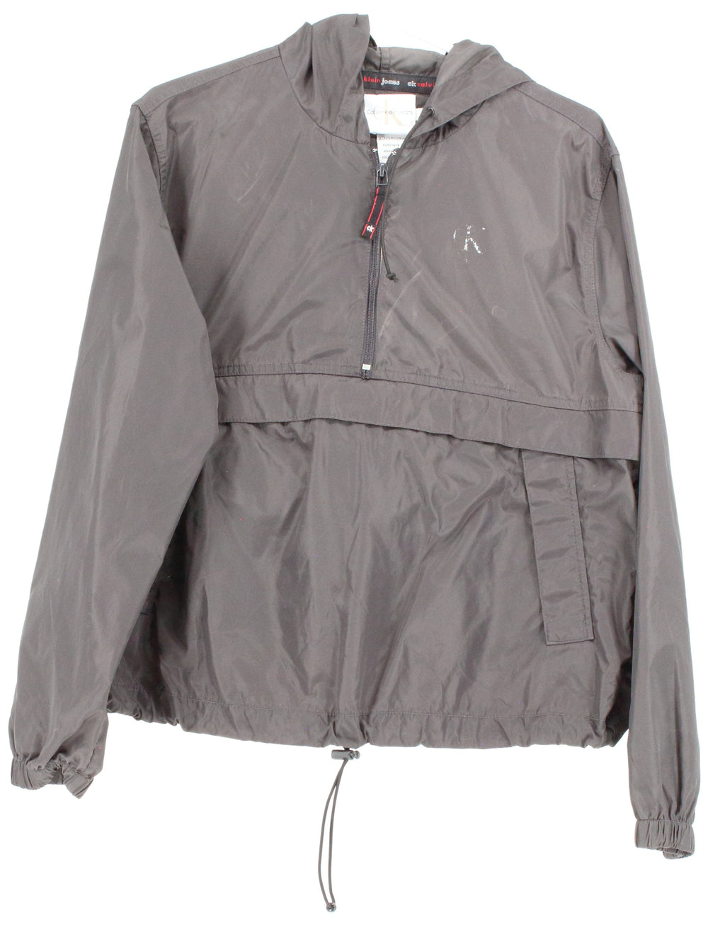 Calvin Klein Black Zip-Up Hooded Nylon Jacket
