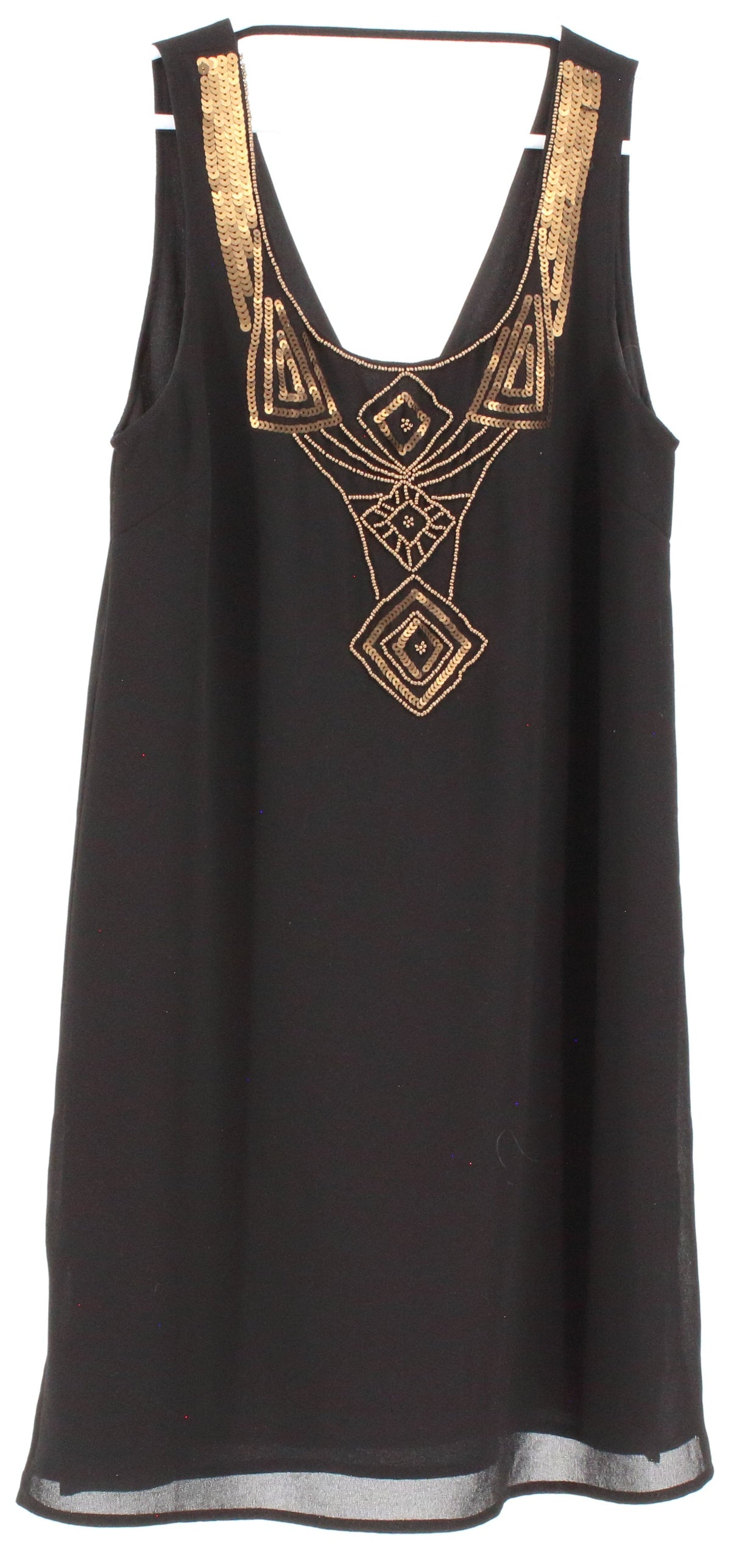 Made For Impulse Black With Golden Bead Detailing Dress