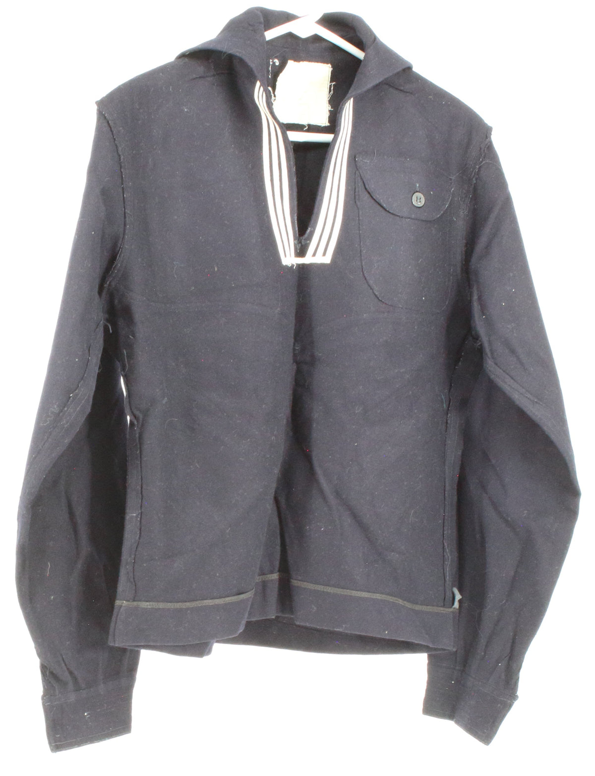Black V-Neck Navy Uniform Sweatshirt