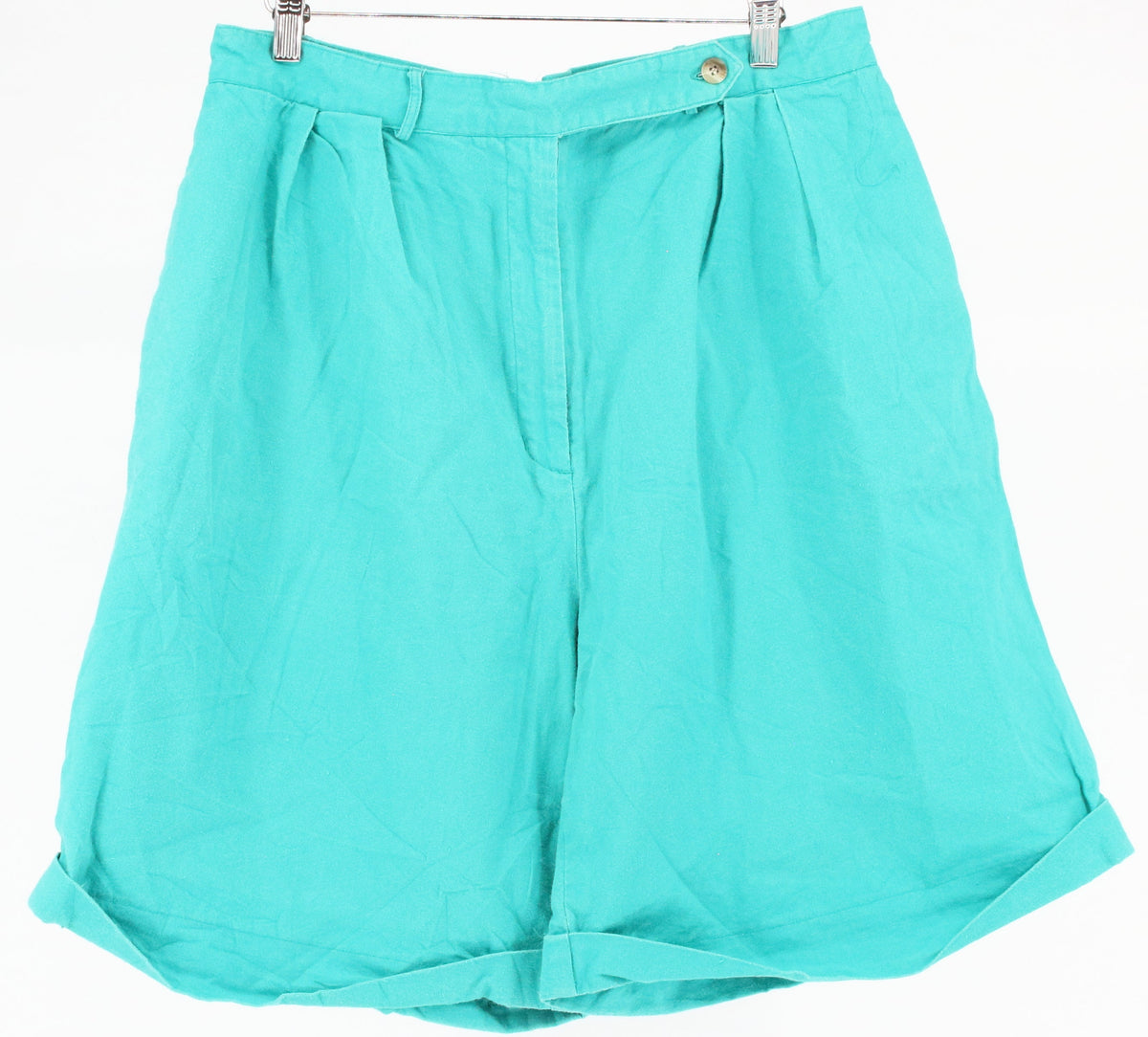 Venezia Turquoise Pleated Shorts