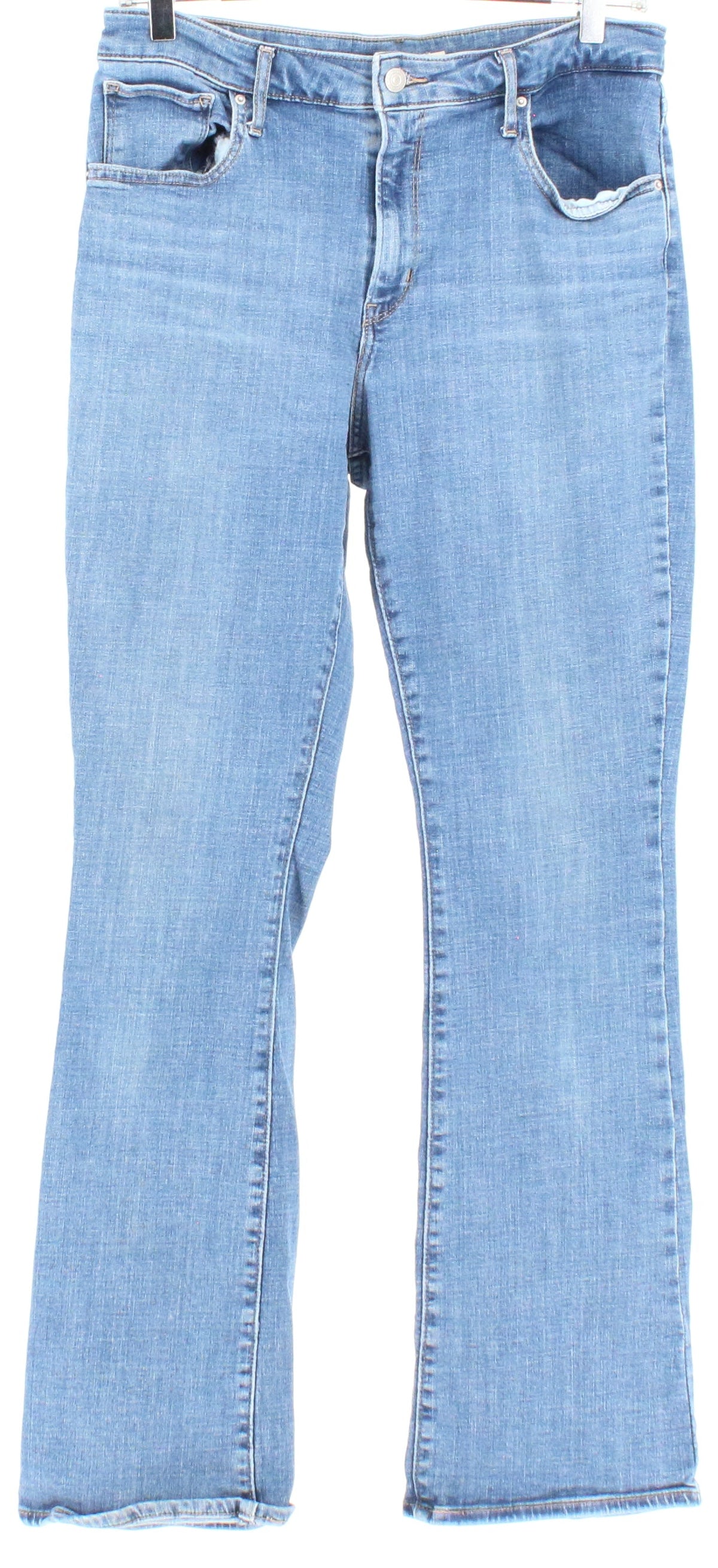 Levis 725 High Rise Bootcut Blue Jeans