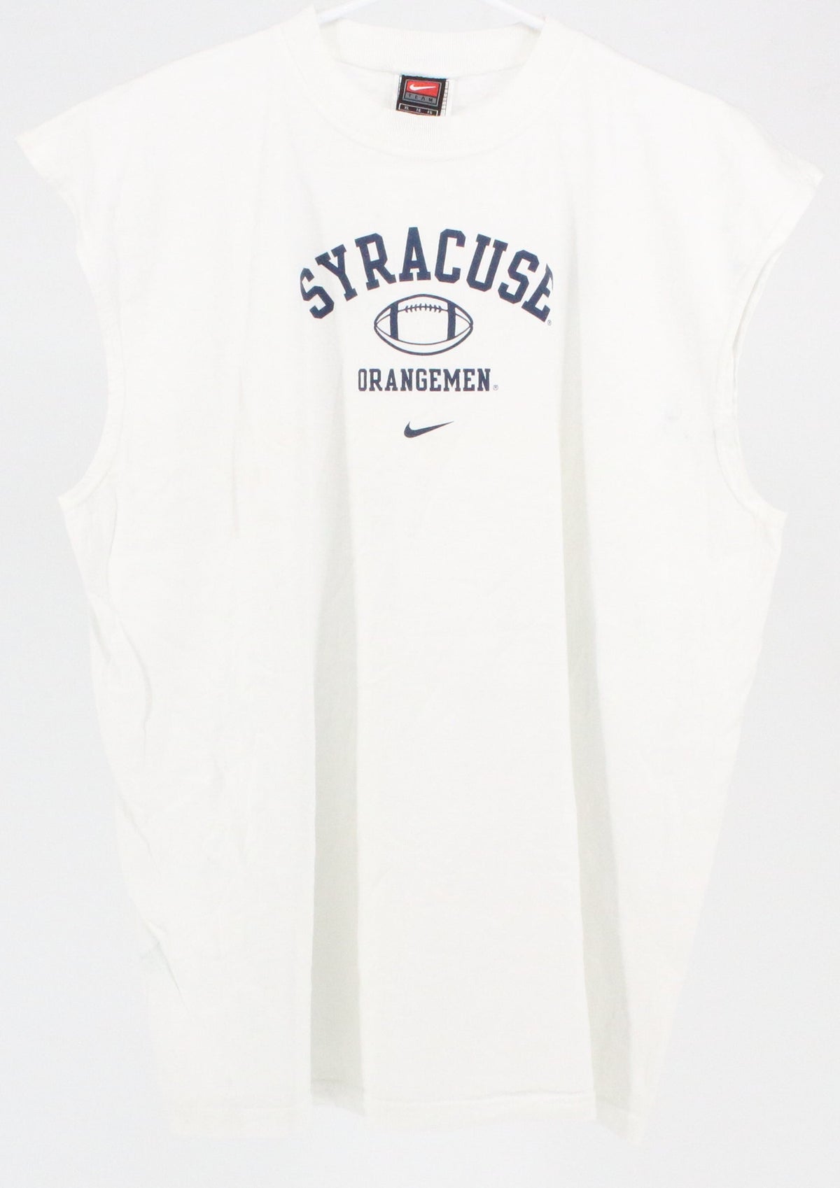 Nike White Syracuse Orangemen Football Front Graphic Tank Top