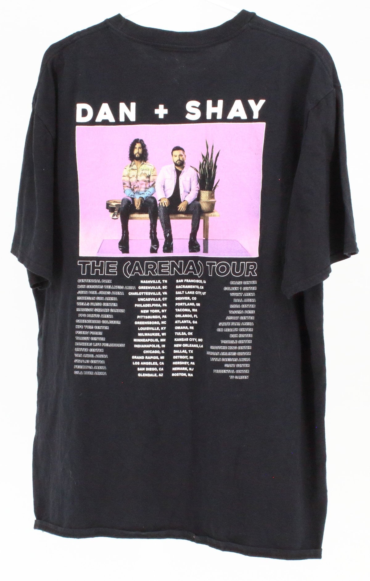 Dan + Shay Black The Arena Tour Back Graphic T-Shirt