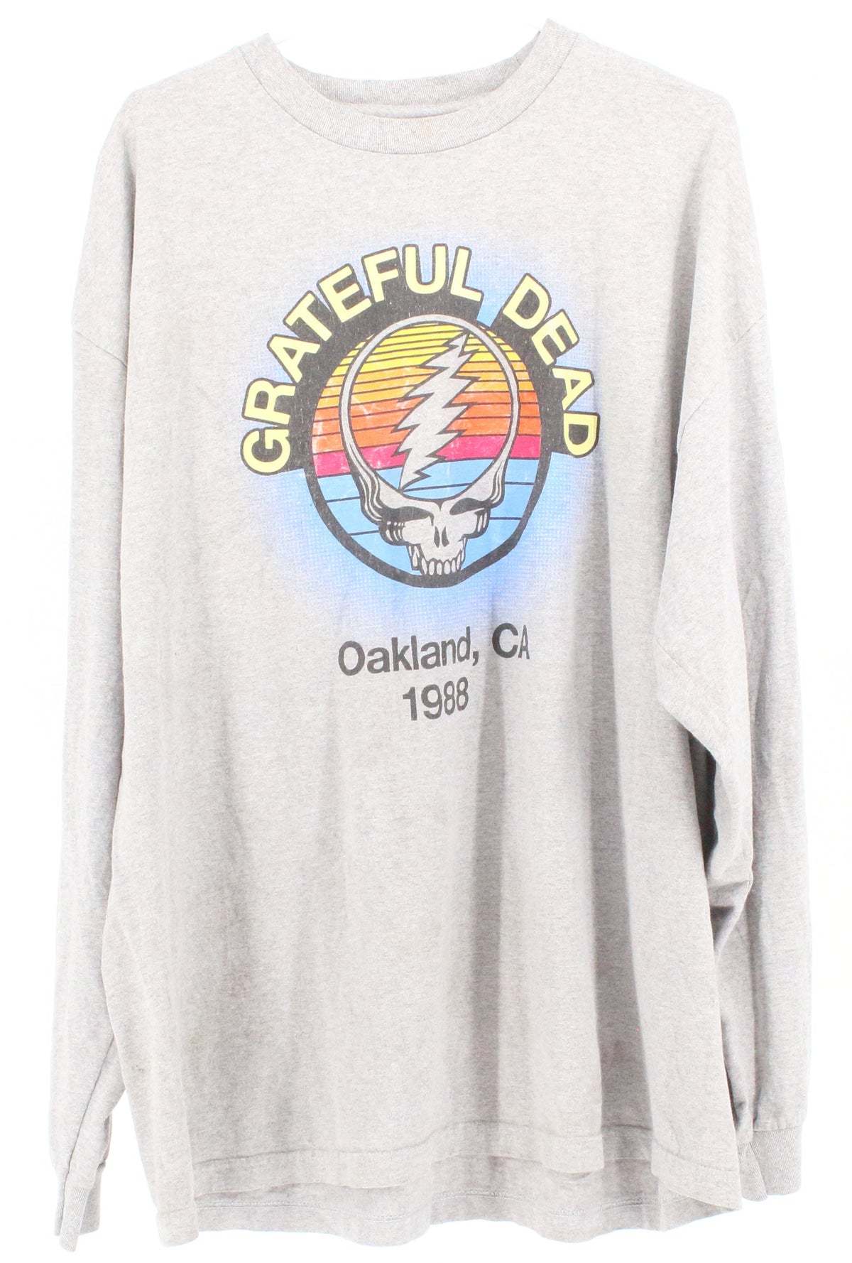 Grateful Dead Grey Oakland CA 1988 Front Graphic Sweatshirt