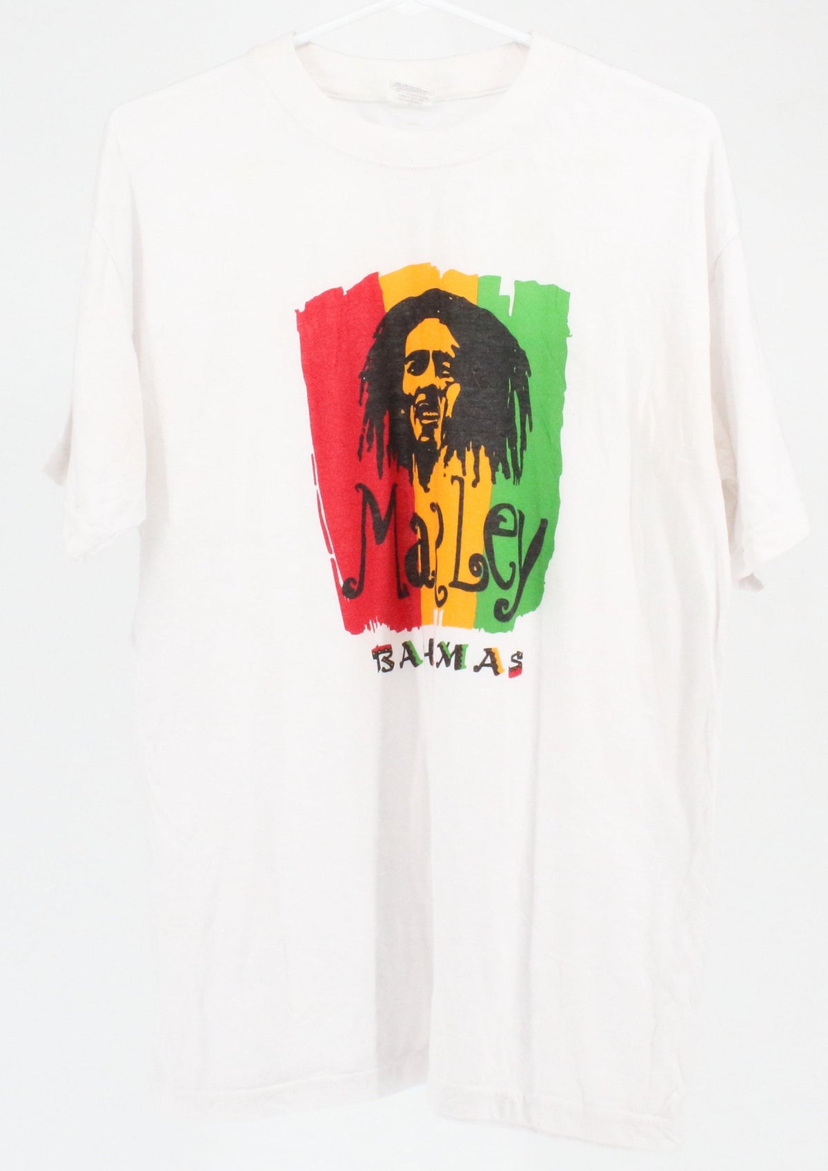 White Bob Marley Bahamas T-Shirt