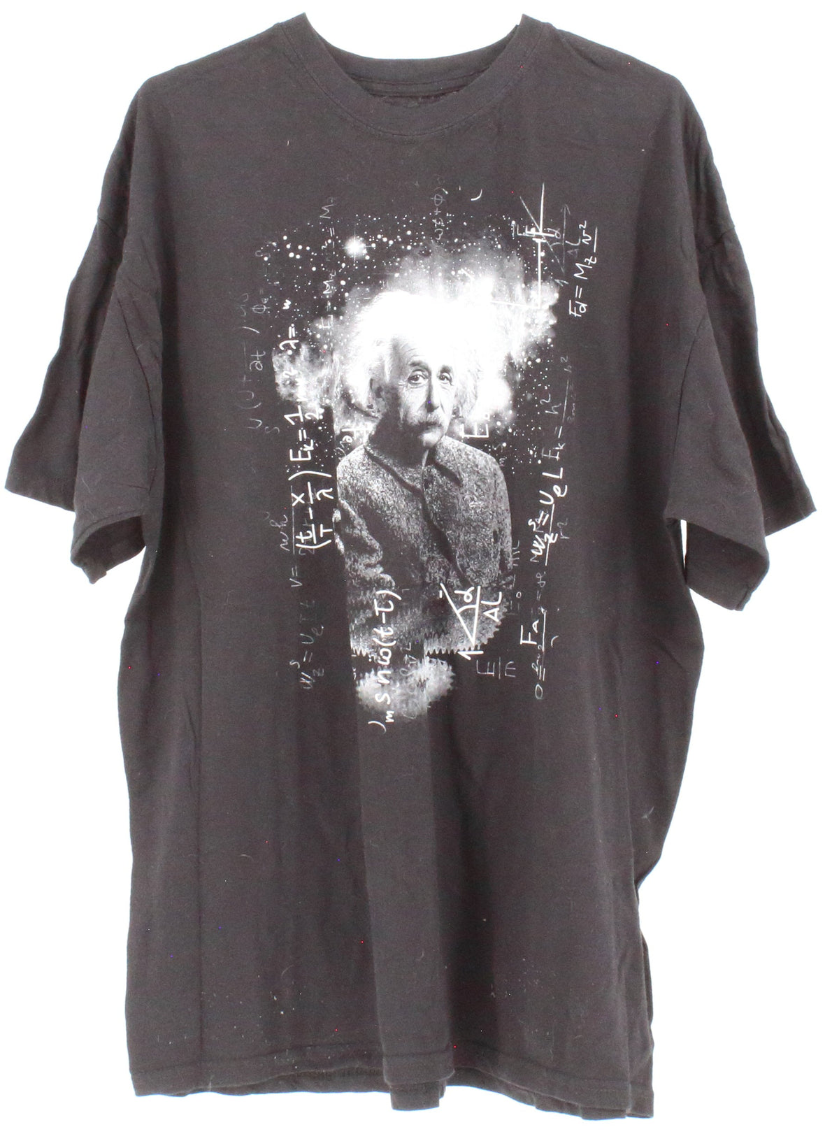 A. Einstein Black Front Graphic T-Shirt