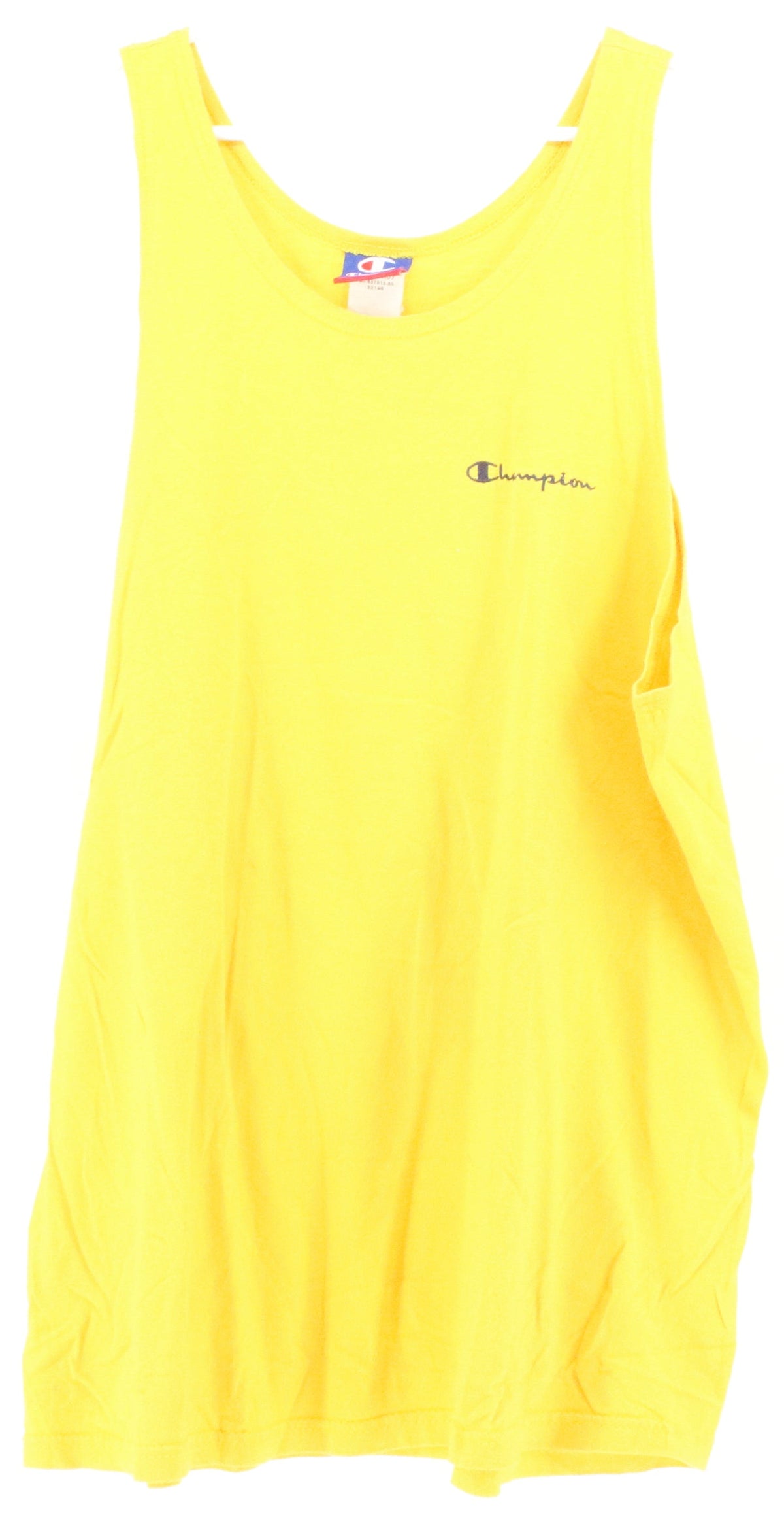 Champion Yellow Embroidered Front Logo Tank Top