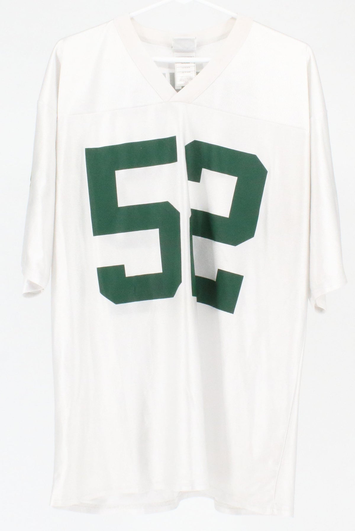 NFL Team White Front 52 Logo & Back Matthews Logo Green Bay Jersey