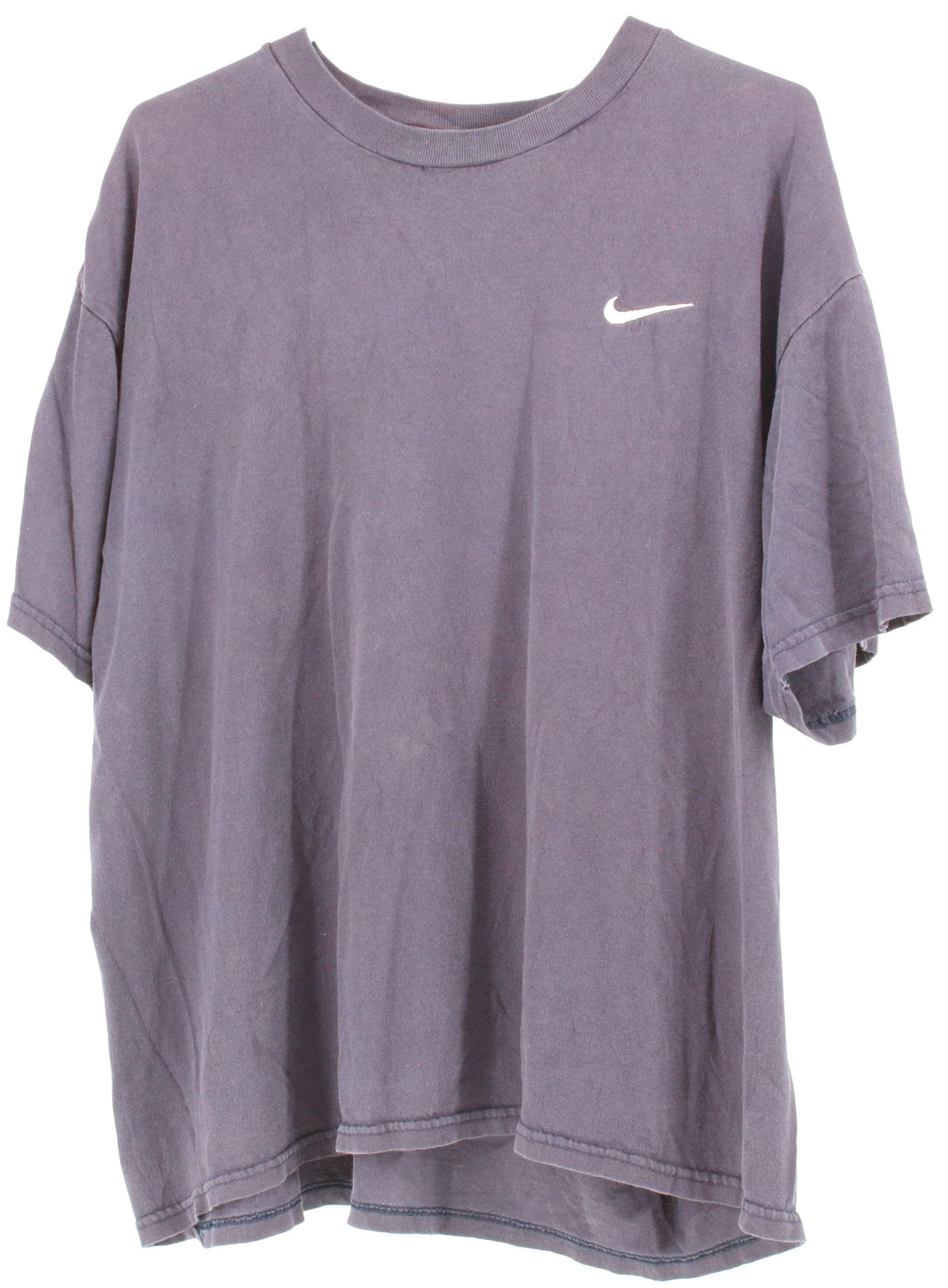 Nike Dark Purple Front Embroidered Logo T-Shirt