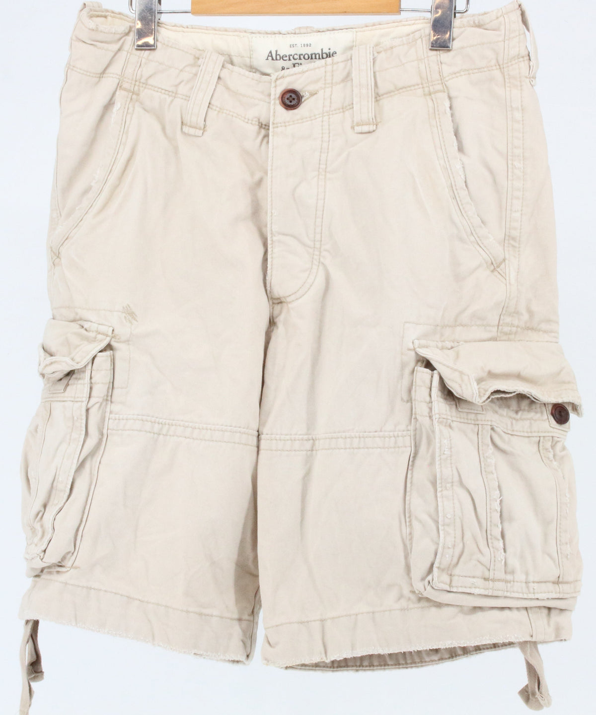 Abercrombie & Fitch Beige Cargo Shorts 30"