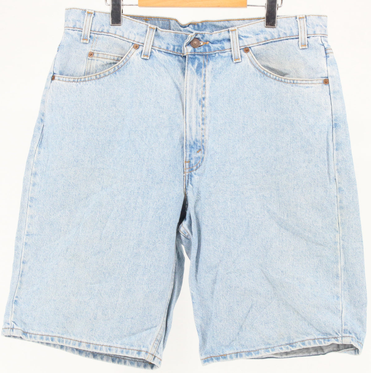 Levi's 90s 550 Relaxed Fit Light Blue Denim Shorts 38"