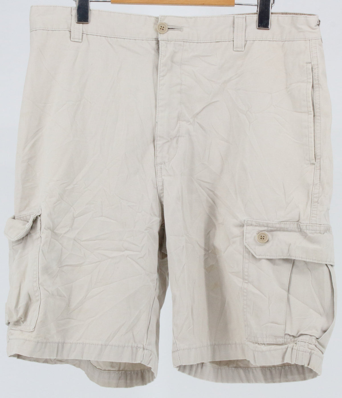 Chaps Cream Cargo Shorts 36"