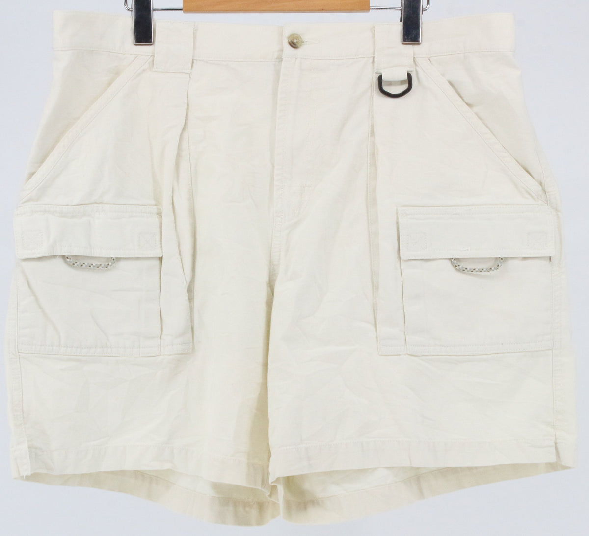 Columbia White PFG Cargo Shorts