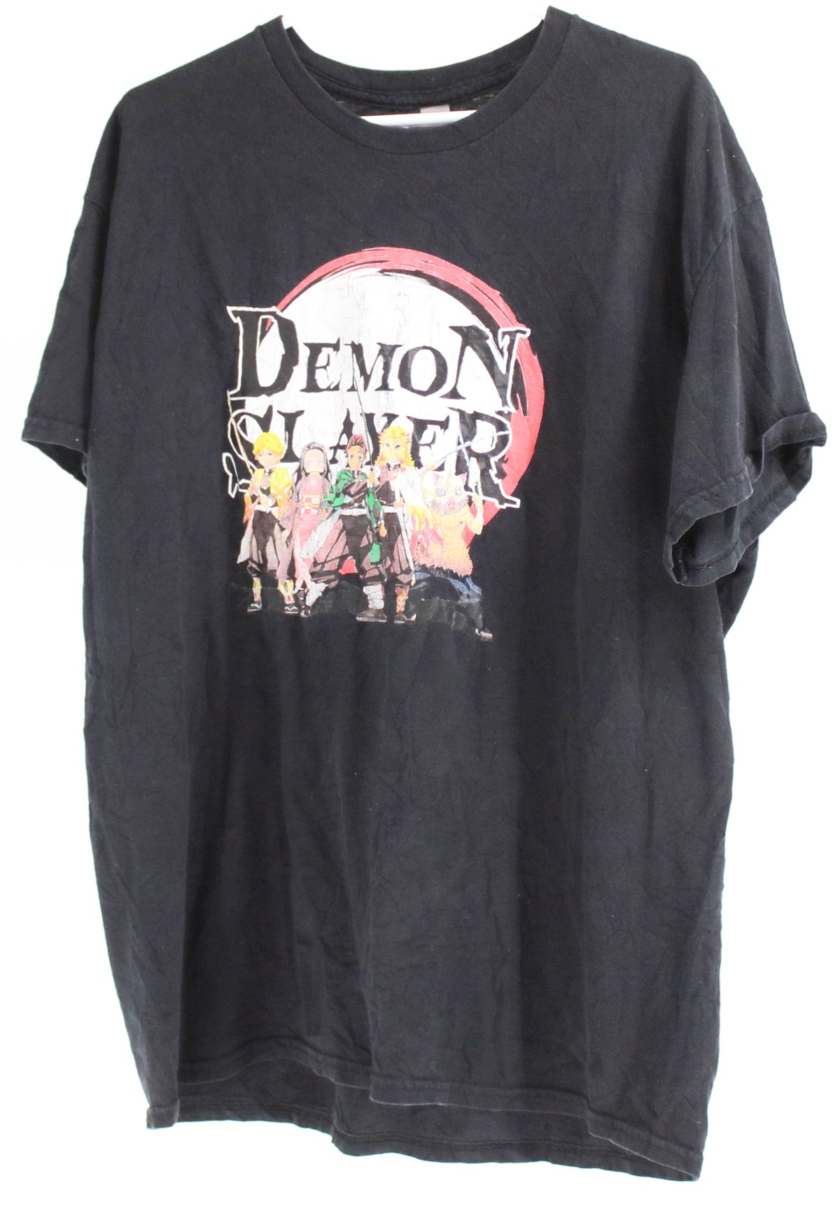 Gildan Black Demon Slayer Anime Front & Back Graphic T-Shirt