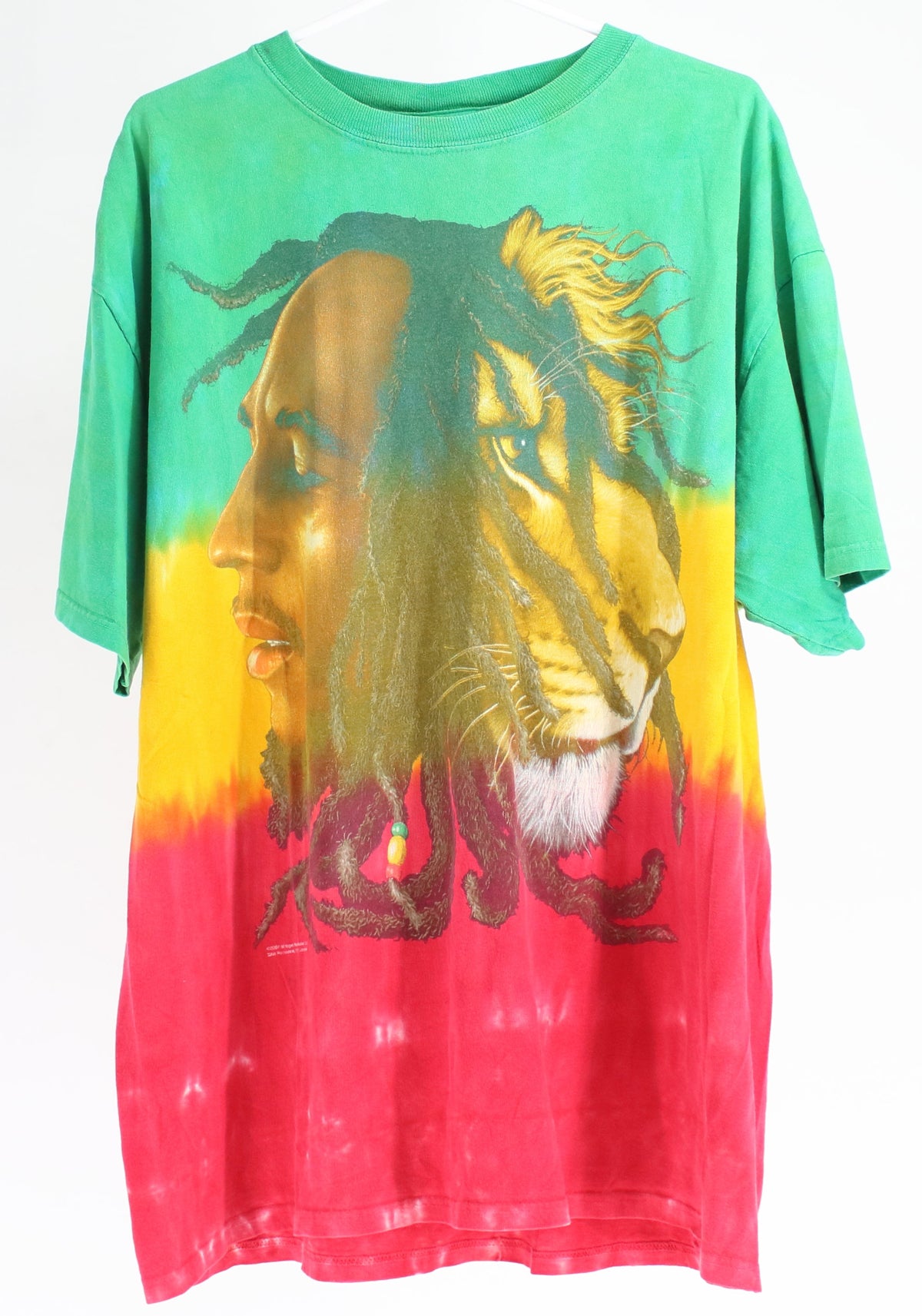 Zion Rootswear Green Red 7 Yellow Front Graphic T-Shirt