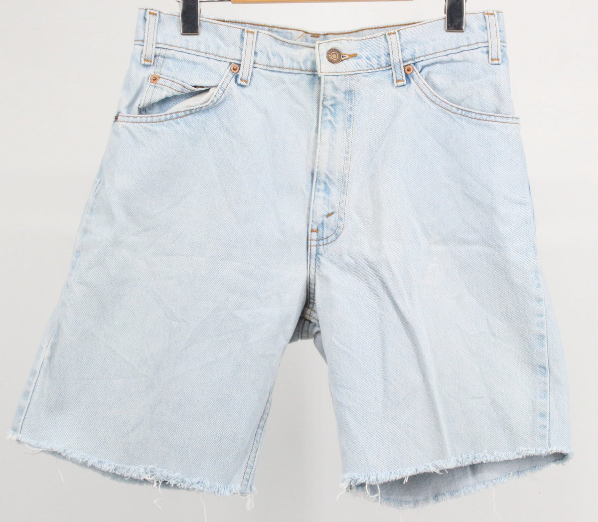 Levis Light Blue 550 Relaxed Fit Orange Tab 90s Shorts 32"