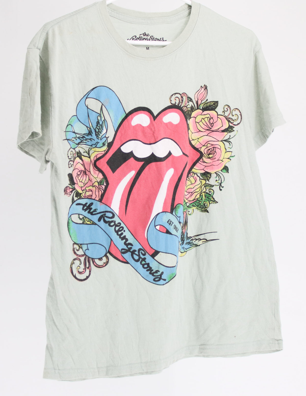 The Rolling Stones Green Front Graphic T-Shirt