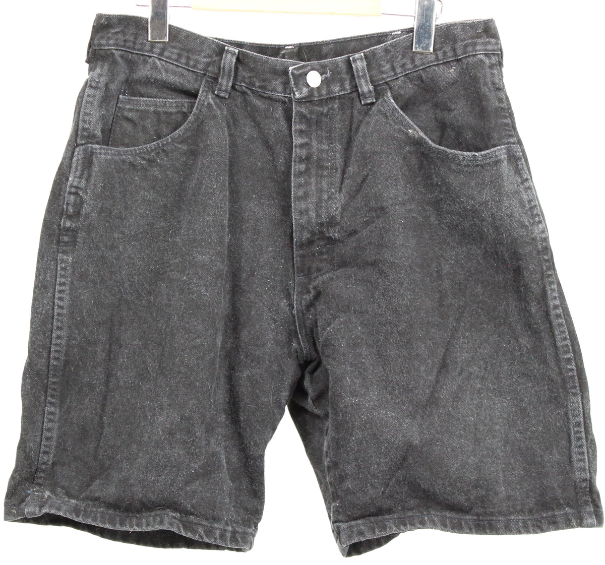 Wrangler Black Denim Shorts 34"