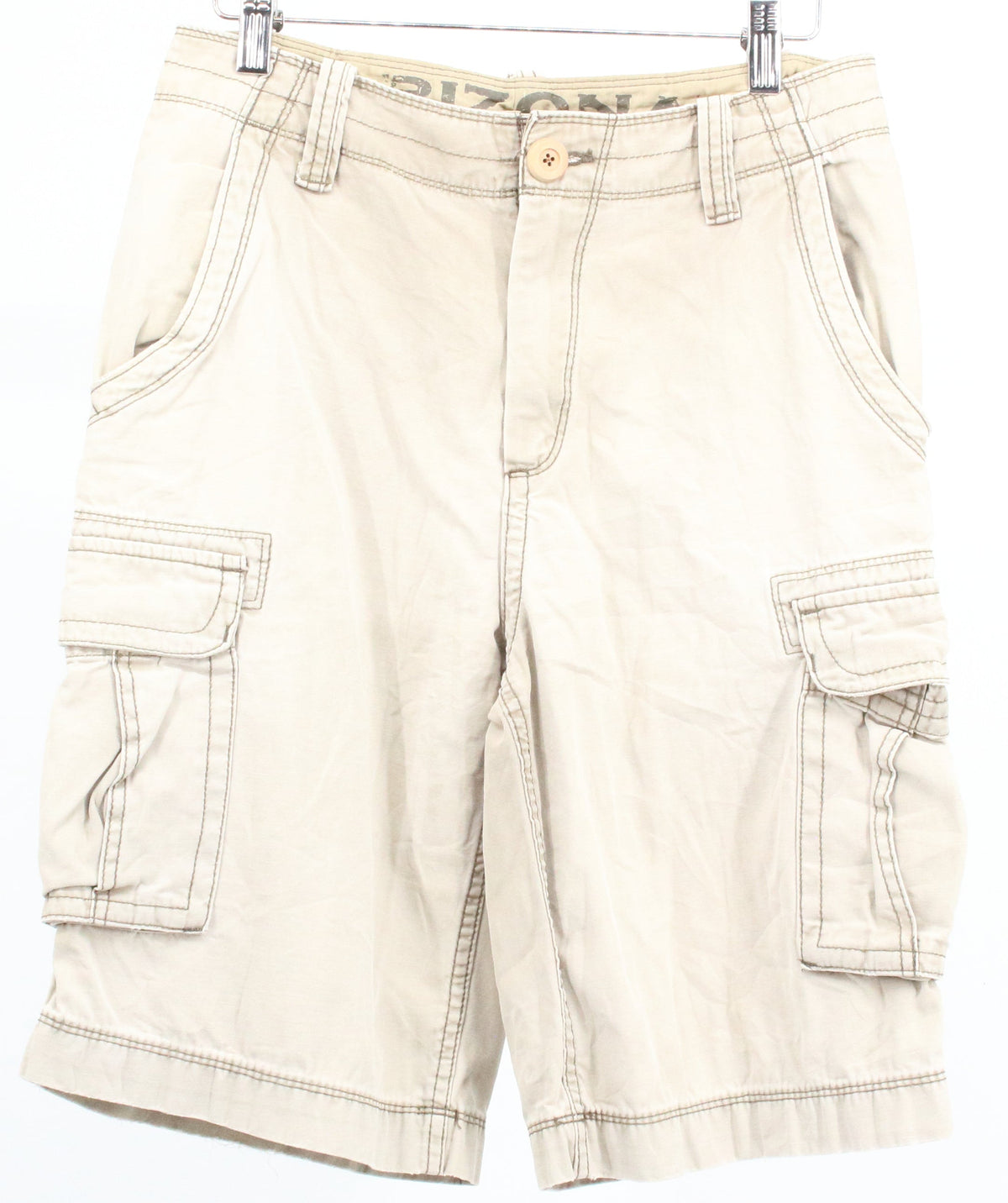 Arizona Jean Company Beige Flap Pocket Shorts