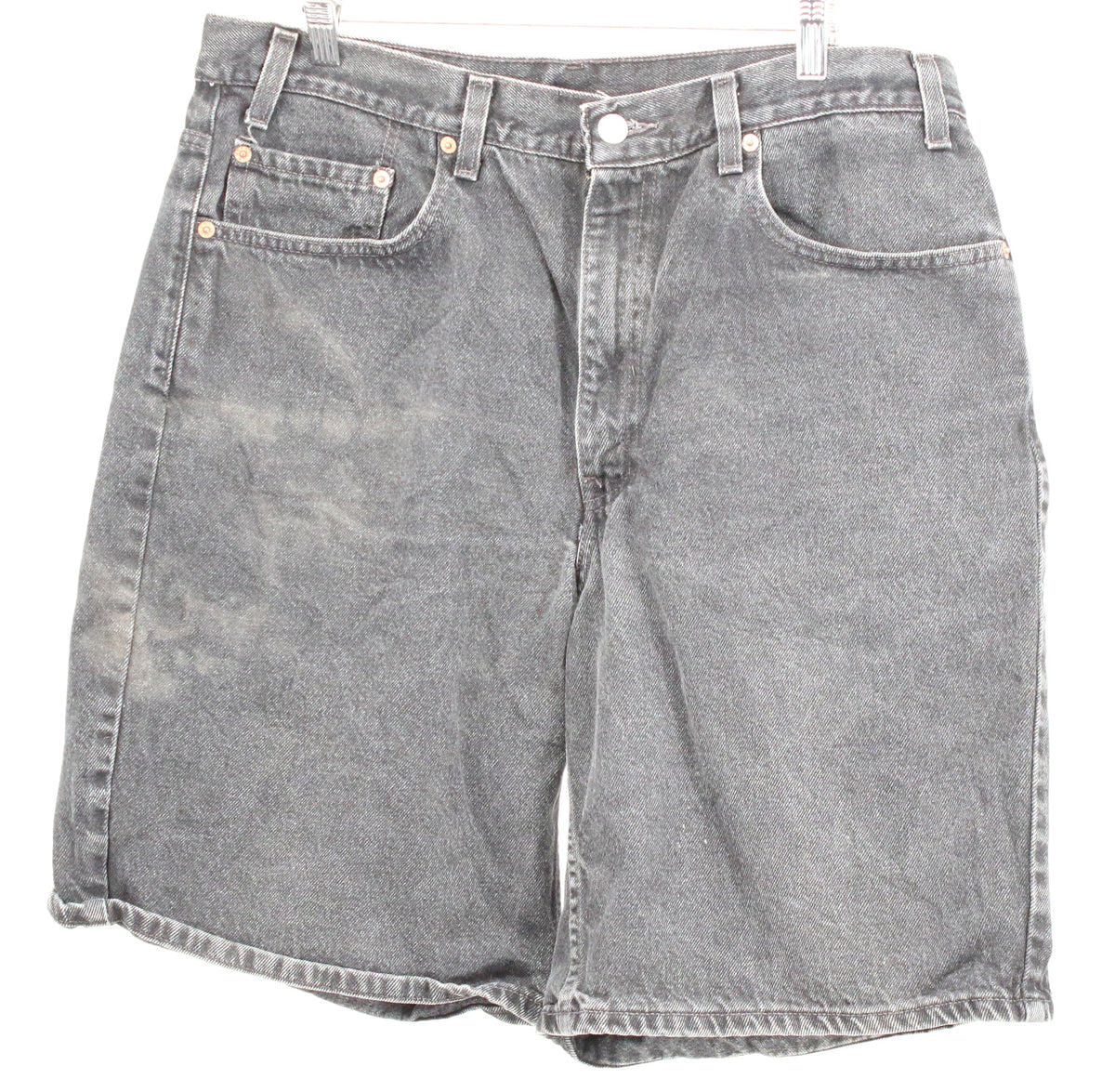 Levis 550 Relaxed Fit Washed Black Baggy Shorts