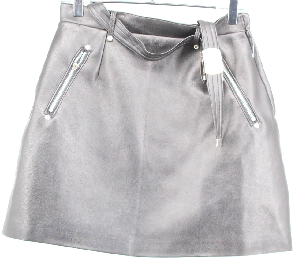 Road Rags Black Belted Short Skirt