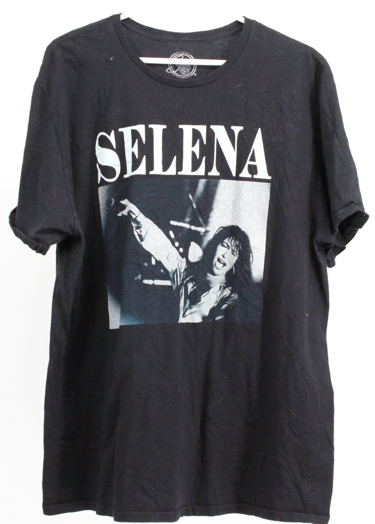 Selena Black Front Graphic Band Tee