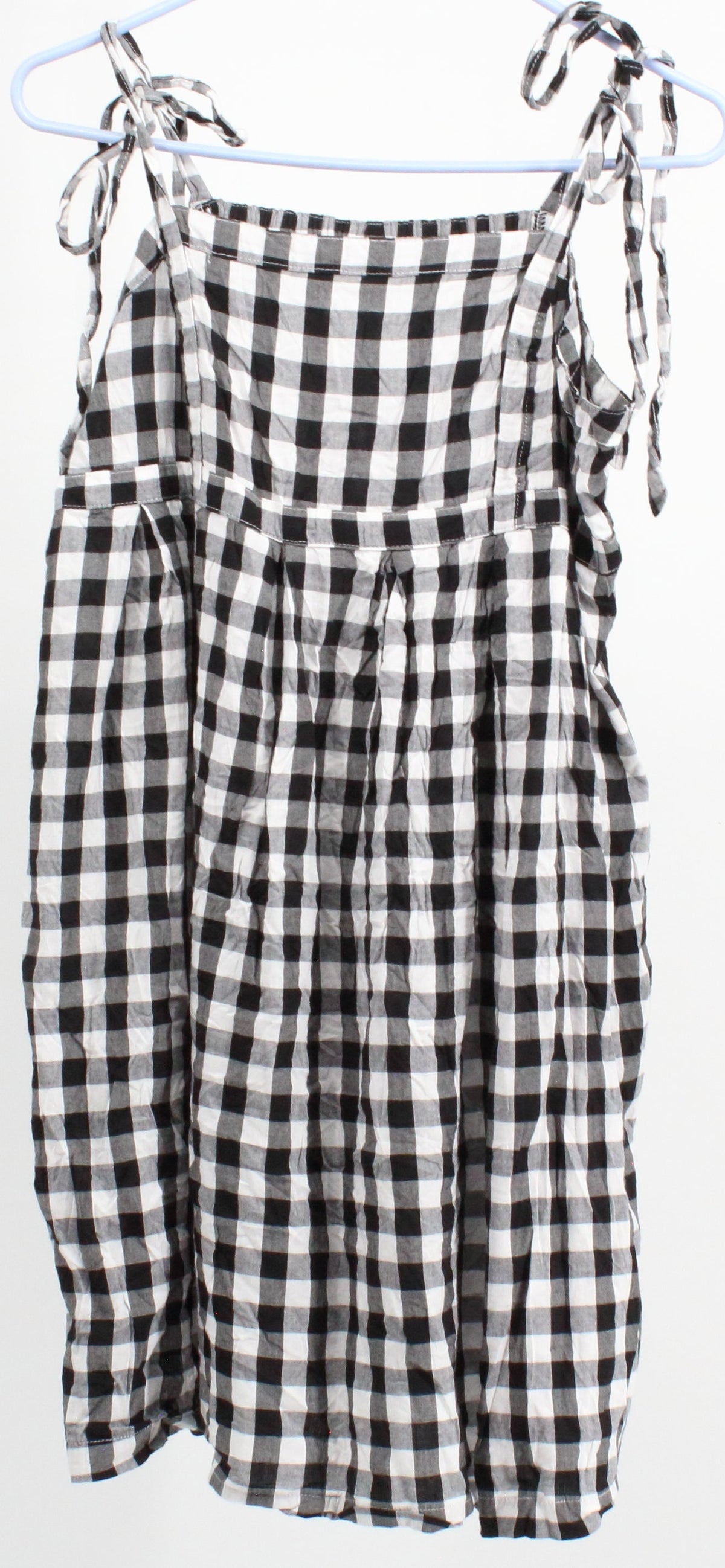 Old Navy BLack & White Gingham Sleeve Less Short Dress