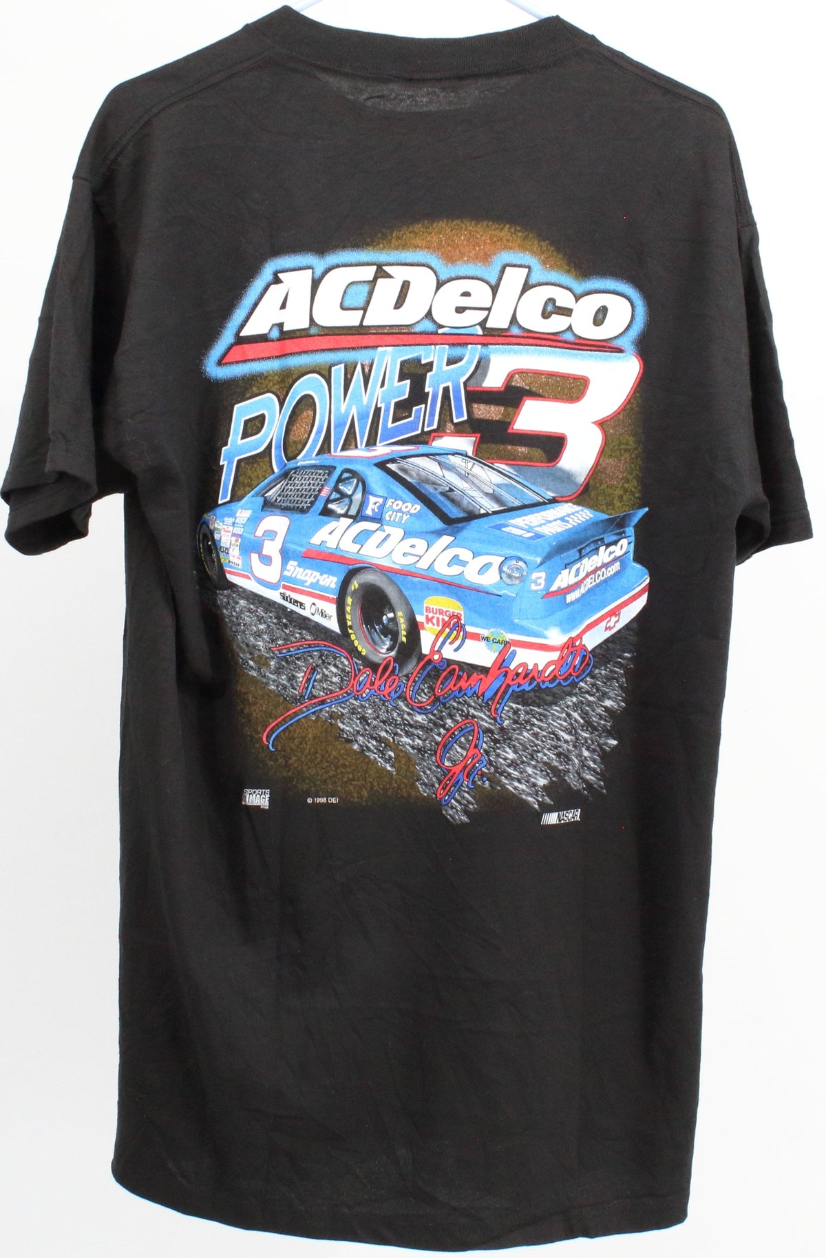 Competitors View Black Front Dale Earnhardt JR. & Back ACDelco Big Graphic T-Shirt