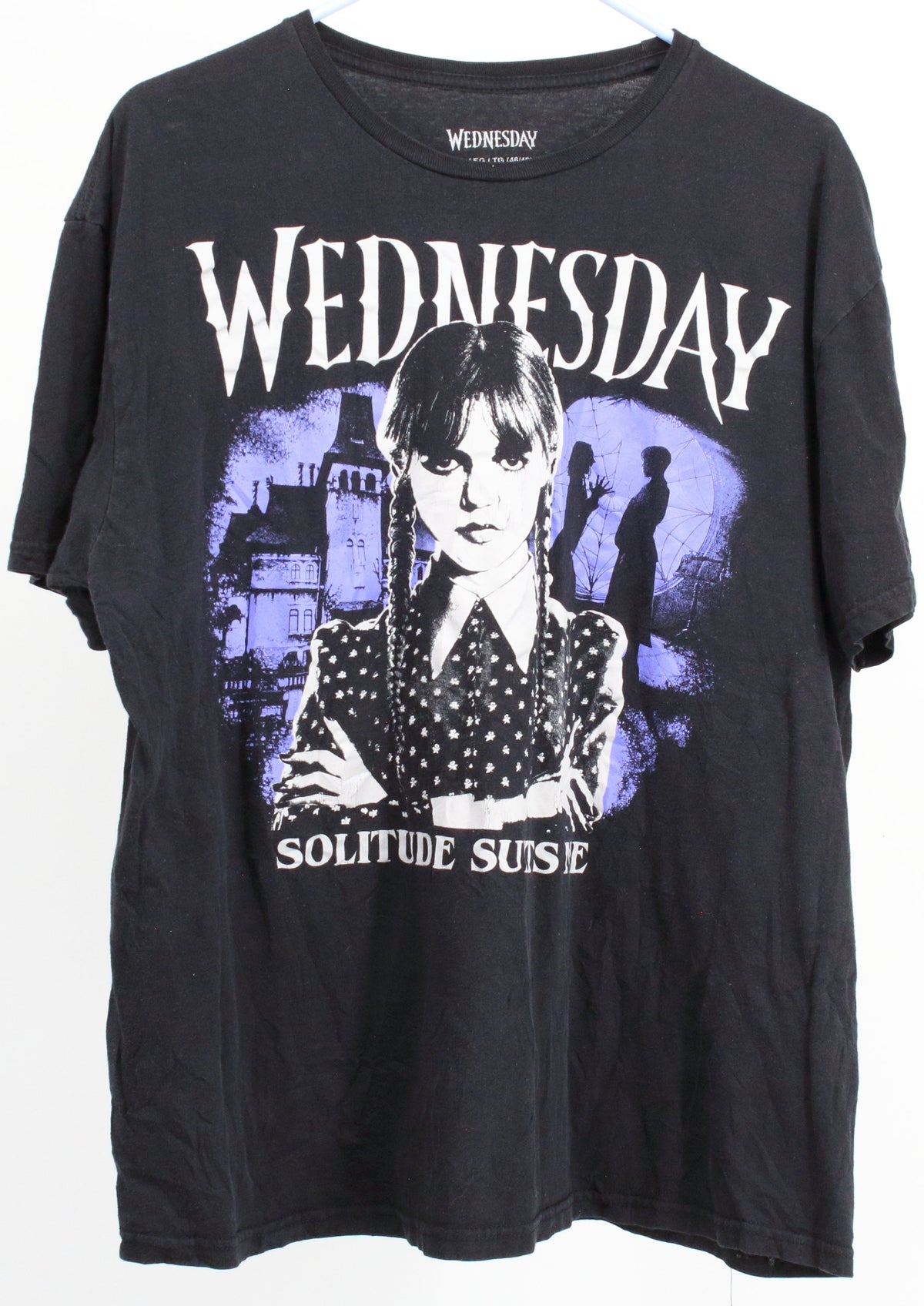 Wednesday Black Big Graphic T-Shirts