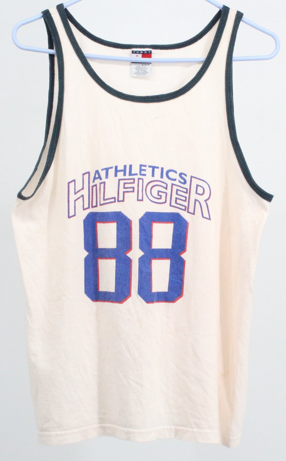 Tommy Hilfiger White Front 88 Logo Tank