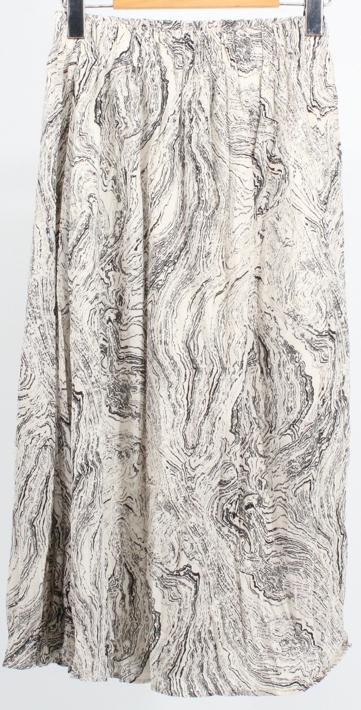 Dazy White Marble Print Skirt