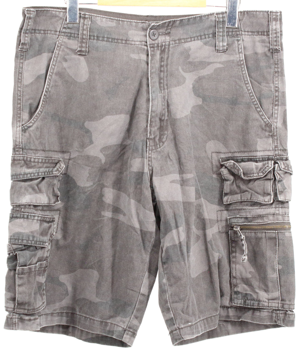 Op Black Military Print Cargo Shorts 34"