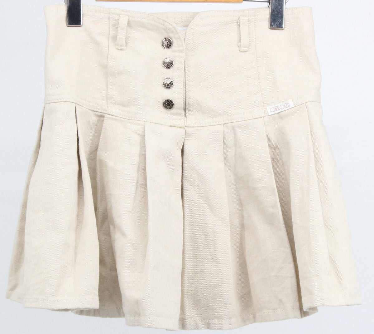 Cherokee Light Beige Pleated Skirts