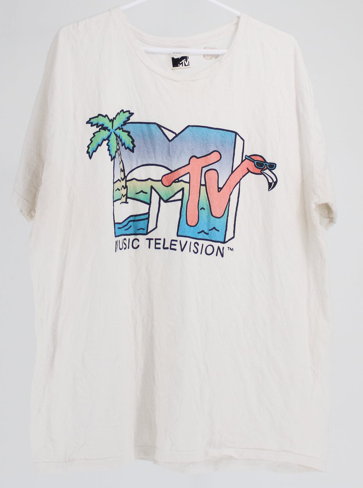 MTV White Front Graphic T-Shirt