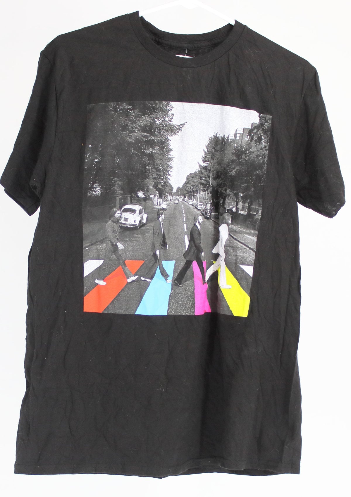 The Beatles Black Front Graphic T-Shirt