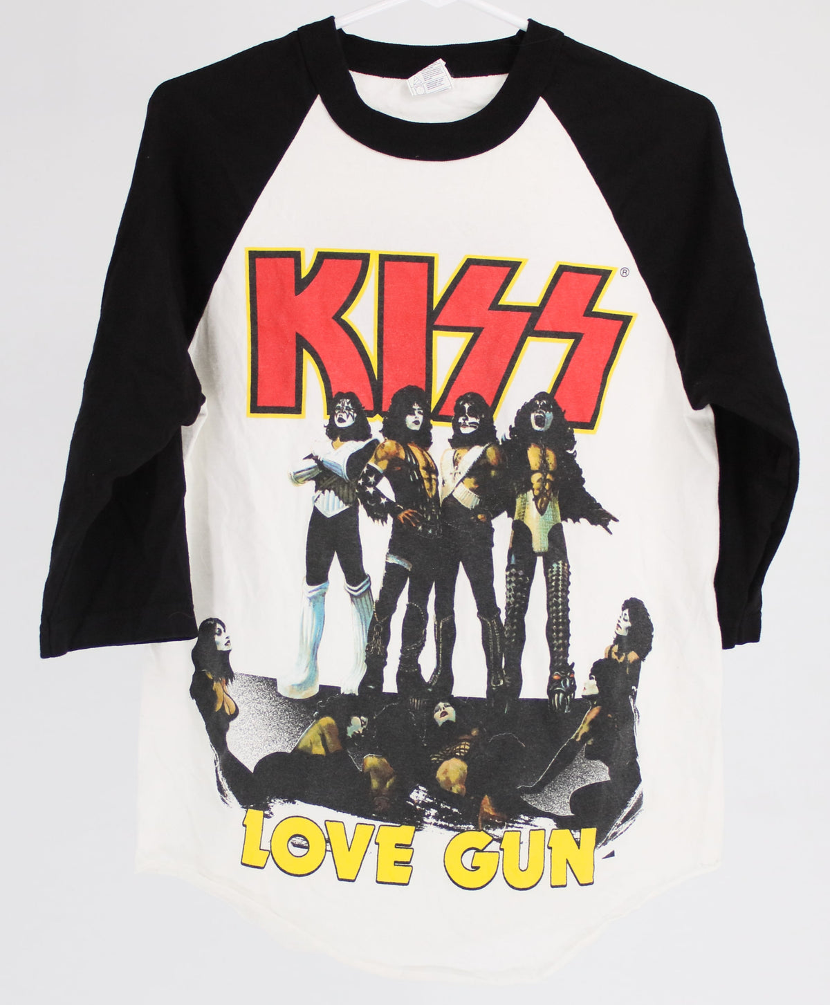 Alstyle Kiss Black & White Front Graphic T-Shirt