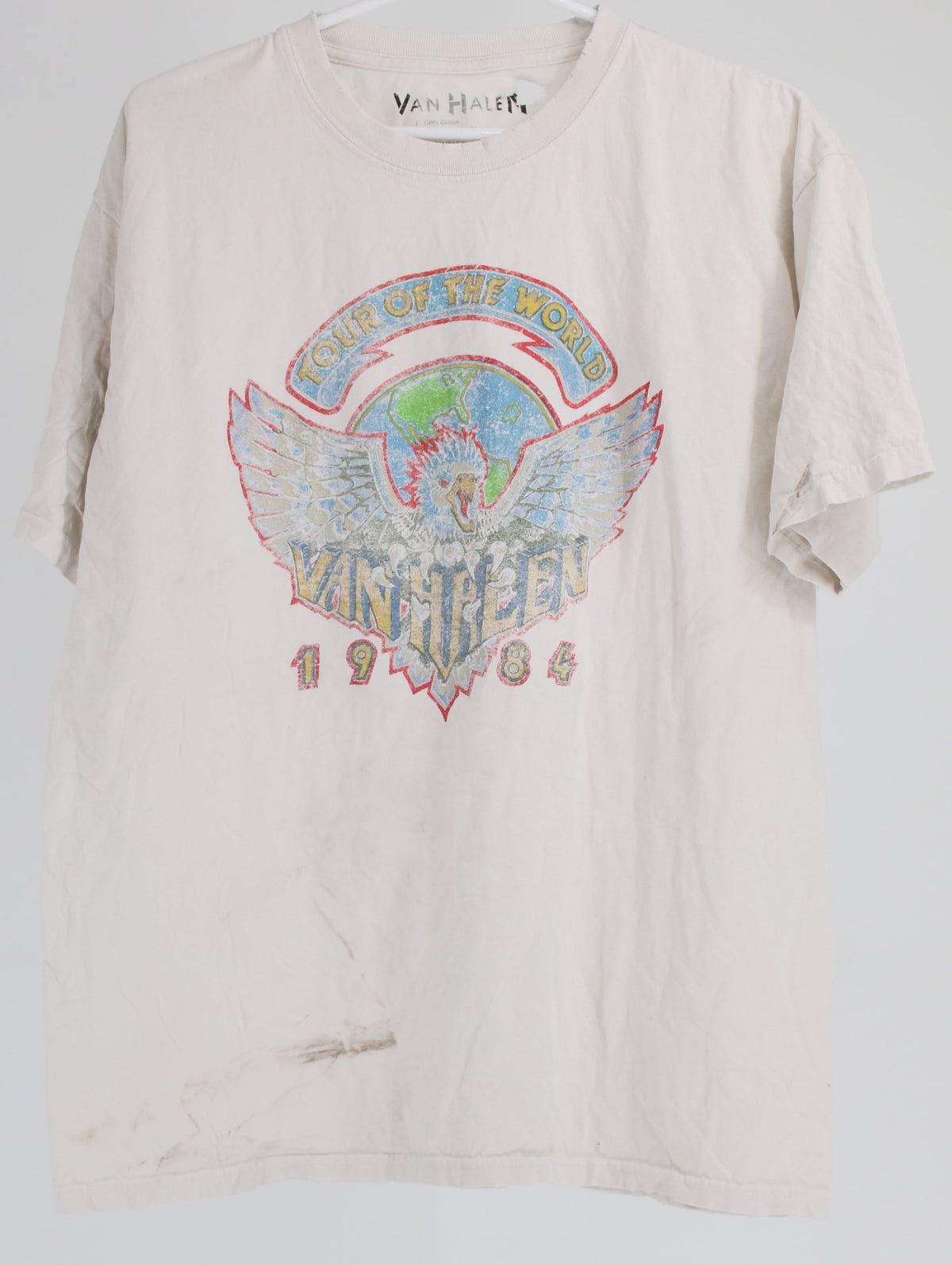 Van Halem White Tour Of The World Graphic T-Shirt