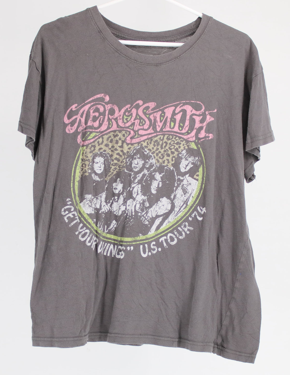 Aerosmith Grey US Tour Front Graphic T-Shirt