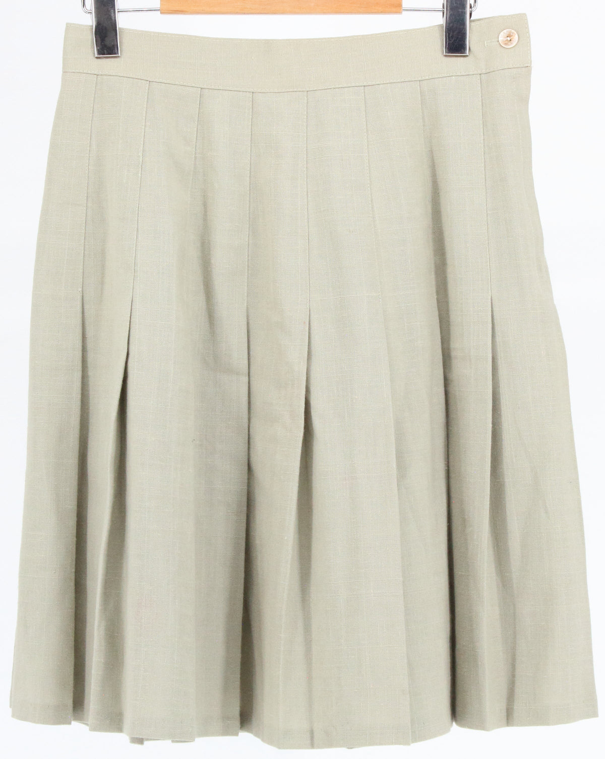 Jessica Scott Light Green Pleated Skirt 11/12"