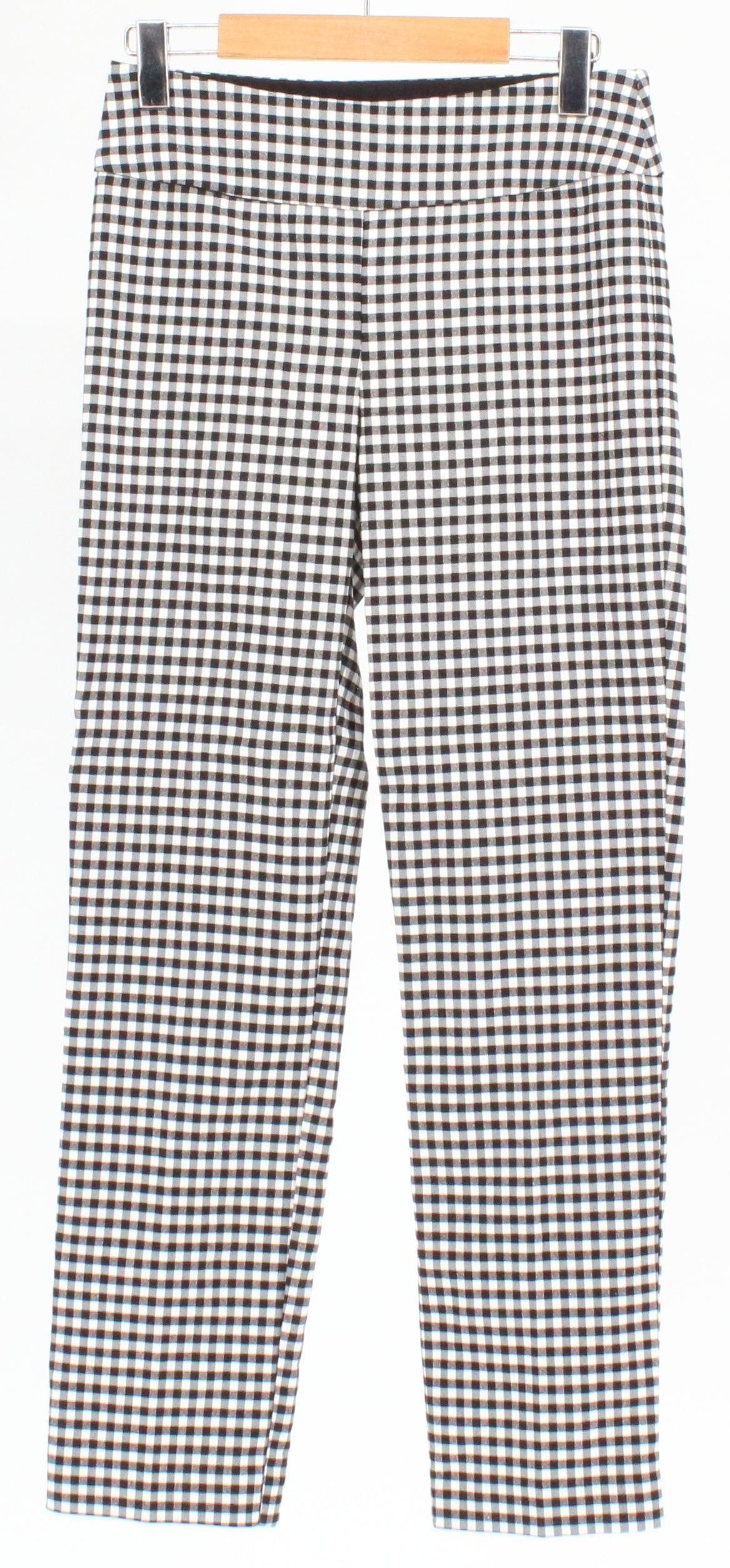 S.C&CO. Black & White Check Printed Pants 4"