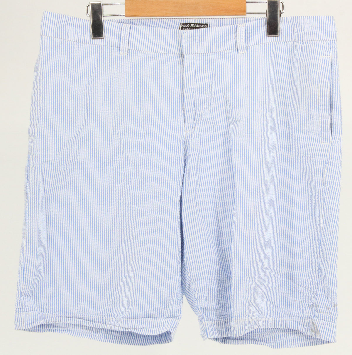 Polo Jeans Co. Ralph Lauren Blue & White Stripe Printed Shorts 14"